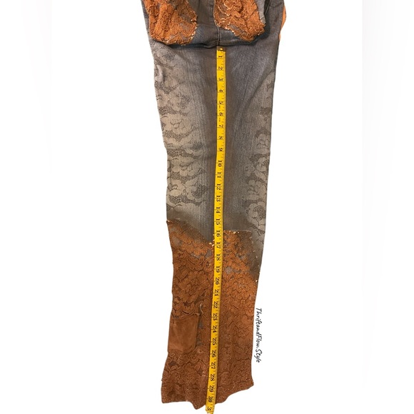BOUTIQUE | PARASUCO | ERGONOMIC JEANS | BOHO | LEATHER | DYE LACE | SPANDEX - Picture 16 of 16